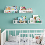 Fixwal Floating Book Shelves for Wall, 16.5 Inch Nursery Book Shelves for - Image 4