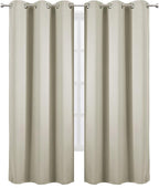 Light Beige Thermal Blackout Curtains/42 x 84 Inch/Set of 2 Panels Room - Image 2