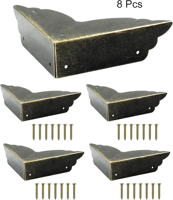 Bivethoi 12 Packs Bronze Box Corner Protectors, Edge Cover Safety Guard - Image 5