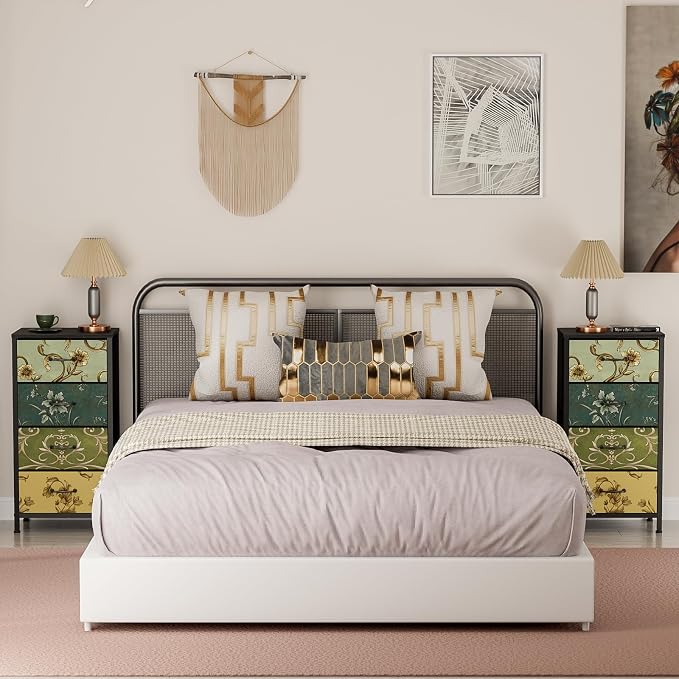 Furnulem 4 Drawer Dresser, Vertical Nightstand - Image 2