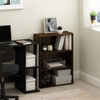 Furinno PASIR Book Shelf, 3-Tier Bookshelf, Storage Shelves Bookcase, 9.7 x - Image 2