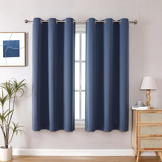 ChrisDowa Blackout Curtains for Bedroom and Living Room 54 Inches Long | 2 by ChrisDowa