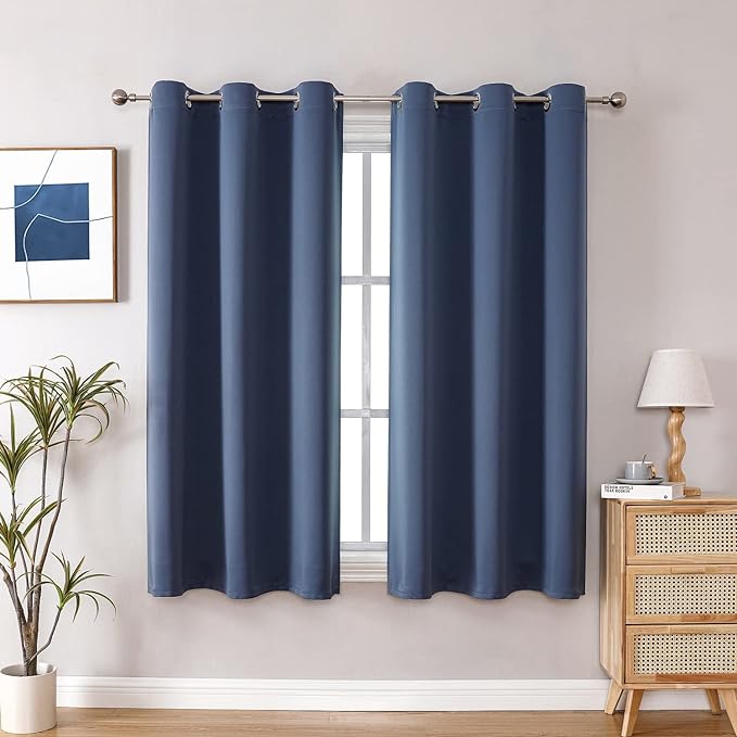 ChrisDowa Blackout Curtains for Bedroom and Living Room 50 Inches Long | 2 by ChrisDowa