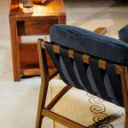 Grain Wood Furniture Solid Wood Mid Century Lounge Chair - Image 5