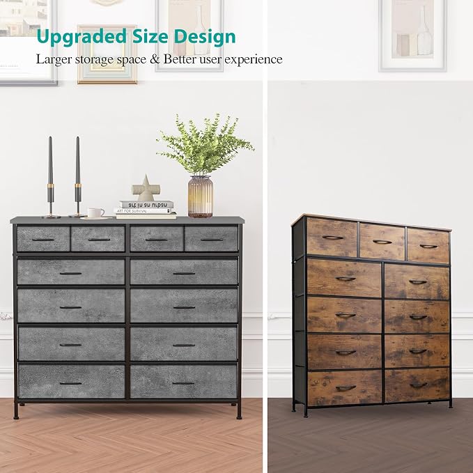 VASICAR Gray Dresser for Bedroom - Image 6