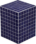 JONATHAN Y Callista Navy Modern Ceramic Tiled Cube Side Table, 18-Inch Glossy by JONATHANY