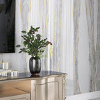 LaCheery Glossy Gold White Marble Contact Paper Waterproof 15.8"x275" Kitchen - Image 5