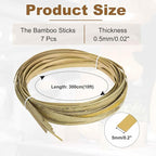 MECCANIXITY 7 Rolls Bamboo Strips - Image 2