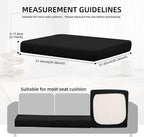 12Pcs Outdoor Cushion Covers, Elastic Patio Cushion Covers | Washable, - Image 2
