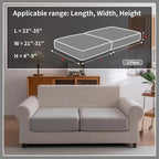 OHSIO Sectional Couch Covers, Wear Resistant Stretch Sofa Covers Washable Soft - Image 2