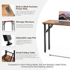 TEMI Small Computer Desk Folding Table - Image 8
