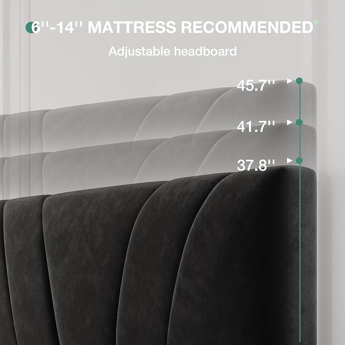 Novilla Queen Bed Frame, Queen Size Bed Frame - Image 4