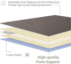 MAXYOYO Japanese Floor Mattress Futon Mattress, Charcoal Grey, Queen Size - Image 4