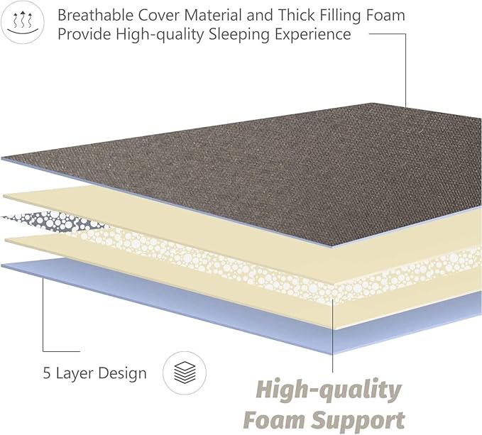MAXYOYO Japanese Floor Mattress Futon Mattress, Thicken Tatami Mat Sleeping Pad - Image 5