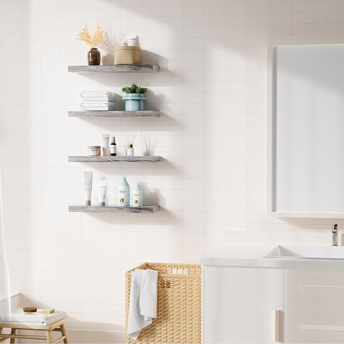 Bellsal Floating Shelves for Wall, Living Room, Bathroom Storage, Book Shelfs - Image 4
