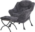 Tiita Lazy Chair with Ottoman, Modern Large Accent Lounge Chair, Leisure Sofa by TiitaHome