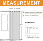 Grommet Blackout Curtains for Bedroom, 70 x 84 Inches, Dark Grey | Thermal - Image 7