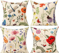 All Smiles Outdoor Patio Throw Pillow Covers 26x26 Set of 4 Summer Spring by AllSmiles