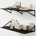 Fun Memories Floating Shelves for Wall, 12 Inch Deep Floating Shelves Set of 2 by FunMemories