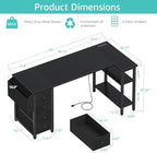 Lufeiya L Shaped Gaming Desk - Image 3