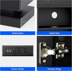 chartustriable 71IN LED TV Stands w/40 inch Fireplace Power Outlet - Image 7