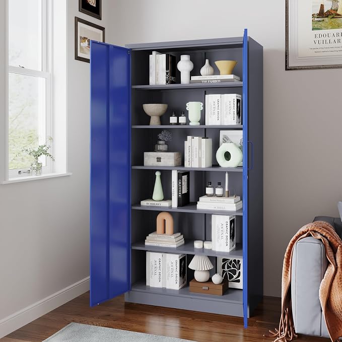 Metal Garage Storage Cabinet, Lockable Metal Cabinet - Image 7