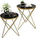 HLR Modern Round Side Table Set of 2, End Table by HomeDeservesaRelaxLiving