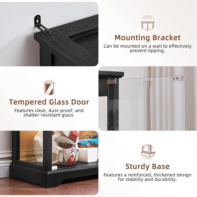 LELELINKY Farmhouse Display Cabinet - Image 5