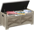 IDEALHOUSE Storage Bench, 39.4" Retro Wooden Storage Chest by IDEALHOUSE