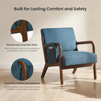 DUMOS Accent Chairs Set of 2, Mid Century Modern Accent Chair - Image 7