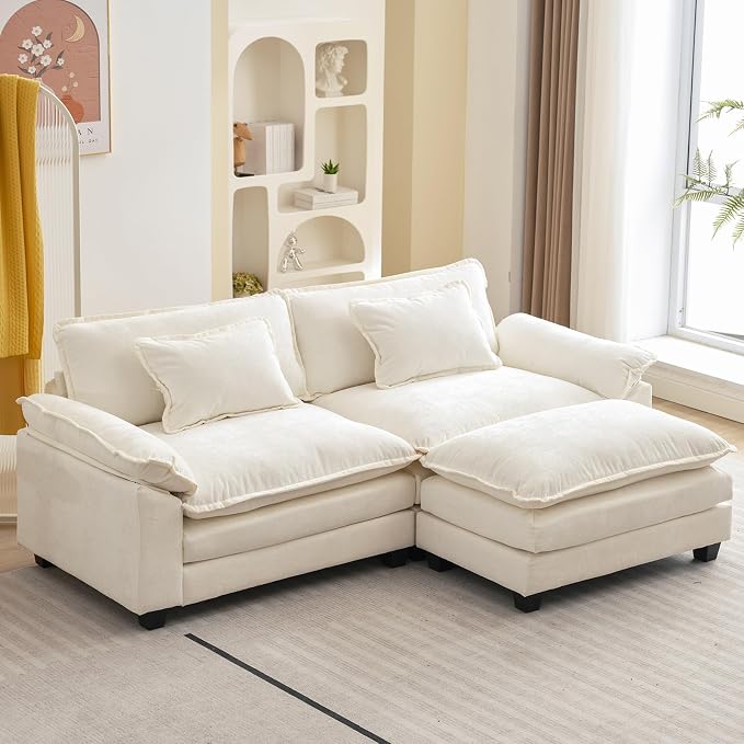 Oprisen 86" Modular Sectional Sofa, Comfy Cloud Couch Sectional Sofa by Oprisen