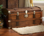 Steamer Trunk Hope Chest for Blankets, Amish Hand-Crafted in USA Maple by Tradition+Craft