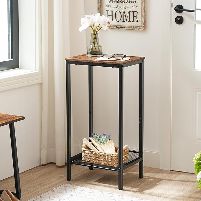 HOOBRO Tall Side Table, Industrial End Telephone Table - Image 5