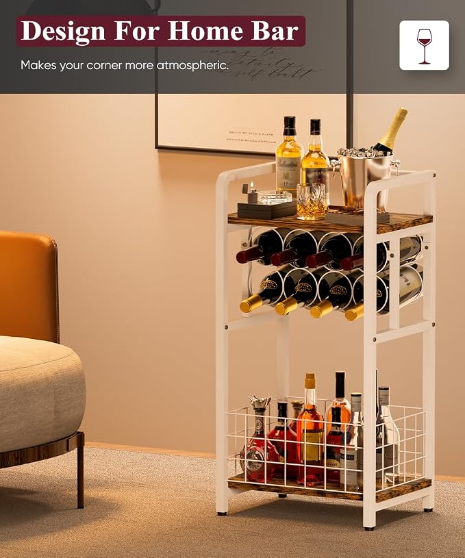 3-Tier Wine Rack Freestanding Floor - Image 5