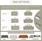 DREAMINGO Sofa Covers Washable Thick Chenille Couch Cover - Image 2