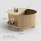 SULIVES Round Coffee Table - Image 2