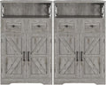 Befrases Set of 2 Farmhouse Storage Cabinet by Befrases