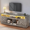 YITAHOME TV Stand for 75/80 Inch TV, Light Rustic Grey Entertainment Center 70 by YITAHOME