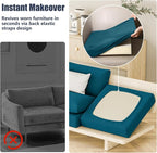 8Pcs Outdoor Cushion Covers, Stretch Patio Furniture Couch Chair Slipcovers | - Image 6