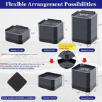Bed Risers Heavy Duty, Adjustable Furniture Riser Blocks Lift 1.5, 4.3 inches - Image 2