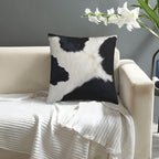 Black and White Western Cow Print Pillow Covers 18x18 Set of 2, Cowhide Accent - Image 6