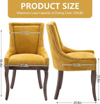 Modern Dining Chairs Set of 2, High Back Dining Chairs Side Chairs - Image 3
