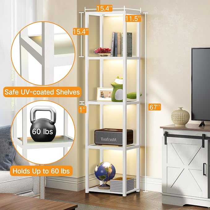 OUTON 67" Glass Display Shelf - Image 2