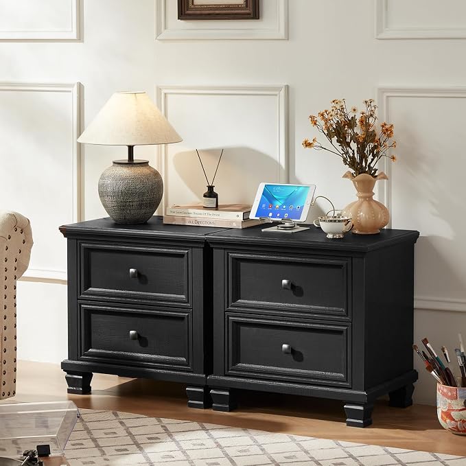 SAVOR LIFE Farmhouse Nightstand - Image 3