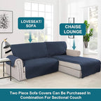 Turquoize 100% Waterproof Sofa Covers Chaise Lounge L Shape Sofa Protector Slip - Image 5