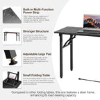 TEMI Small Computer Desk Folding Table - Image 8