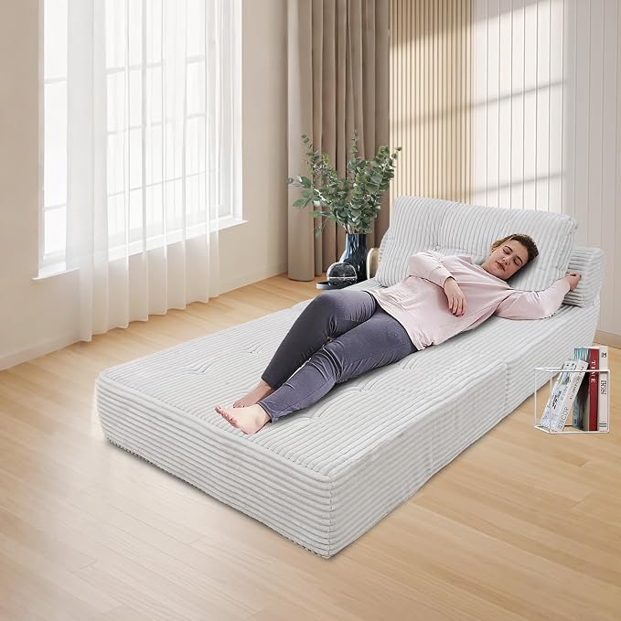 ANONER Memory Foam Folding Sofa Bed, Sectional Couches - Image 4