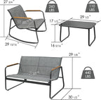 Kozyard 4-Piece Outdoor Patio Furniture Set - Image 2
