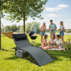 Outdoor Chaise Lounge Chair, Folding Tanning Chair - Image 5
