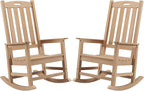 Psilvam Oversized Outdoor Rocking Chair Set of 2, Porch Rocker by PsilvamGardenFurniture